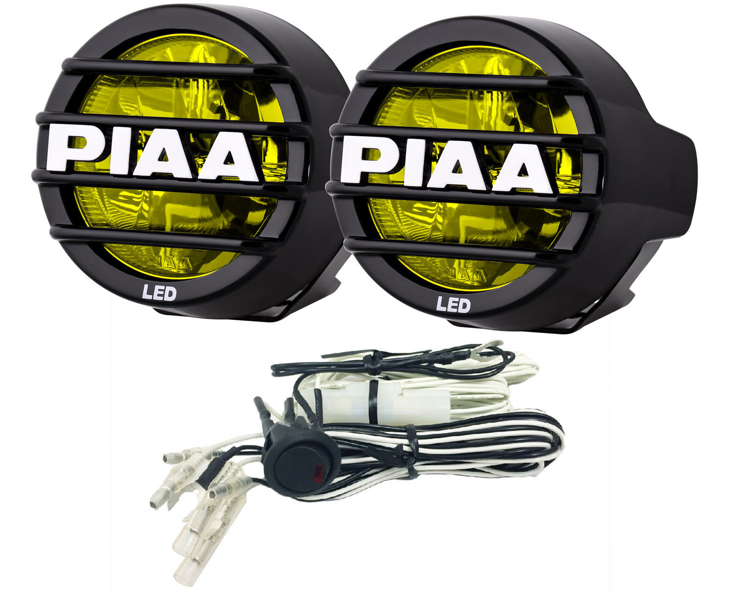PIAA 2205370 LP530 Ion Yellow 3.5" LED Fog Light Kit Quadratec